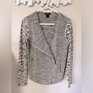Lucky Brand zipper cardigan